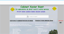 Desktop Screenshot of cabinet-xavier-riant.fr