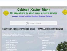 Tablet Screenshot of cabinet-xavier-riant.fr